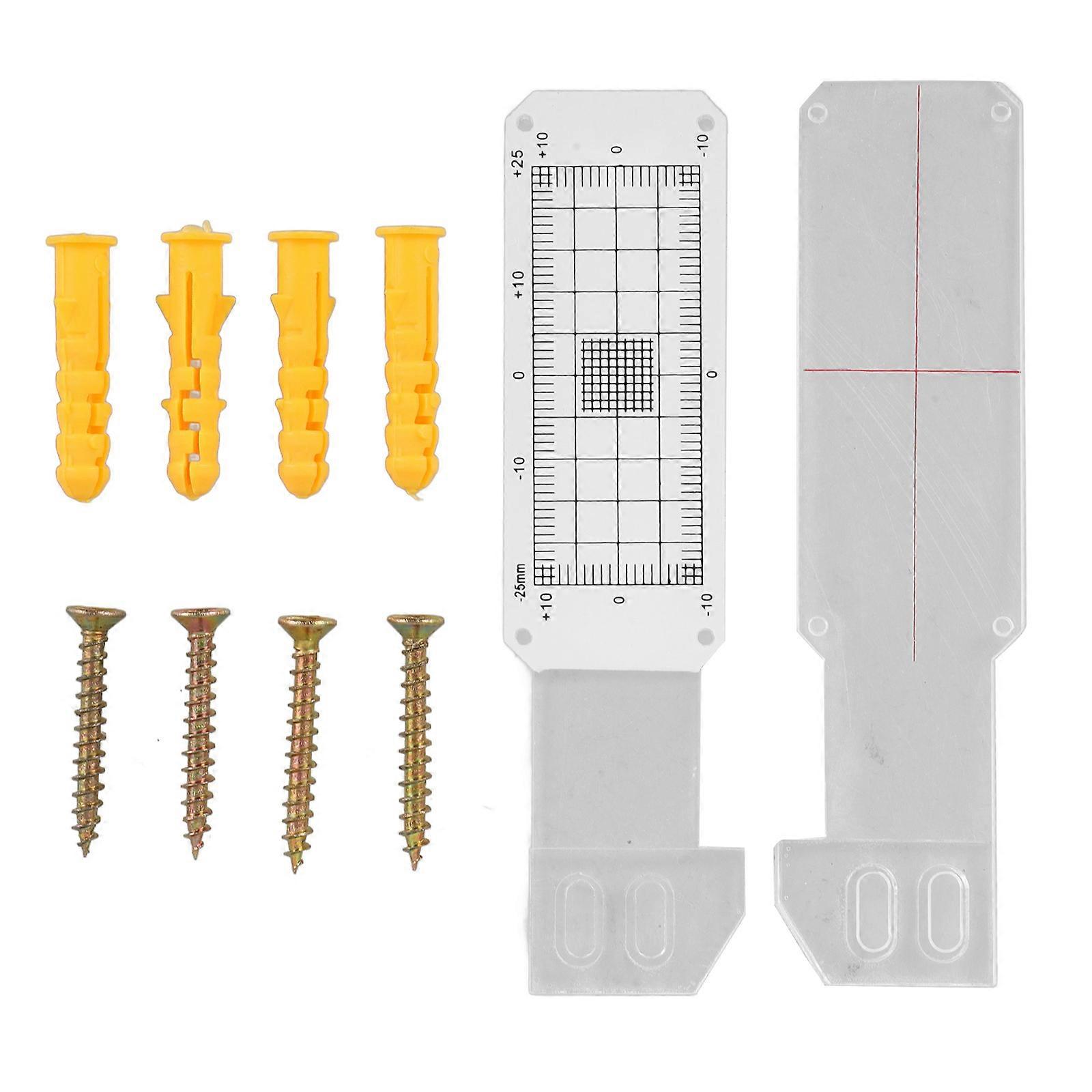 Crack Width Ruler 1 Set for Visual Assessment in Building Walls Durable Acrylic Structure