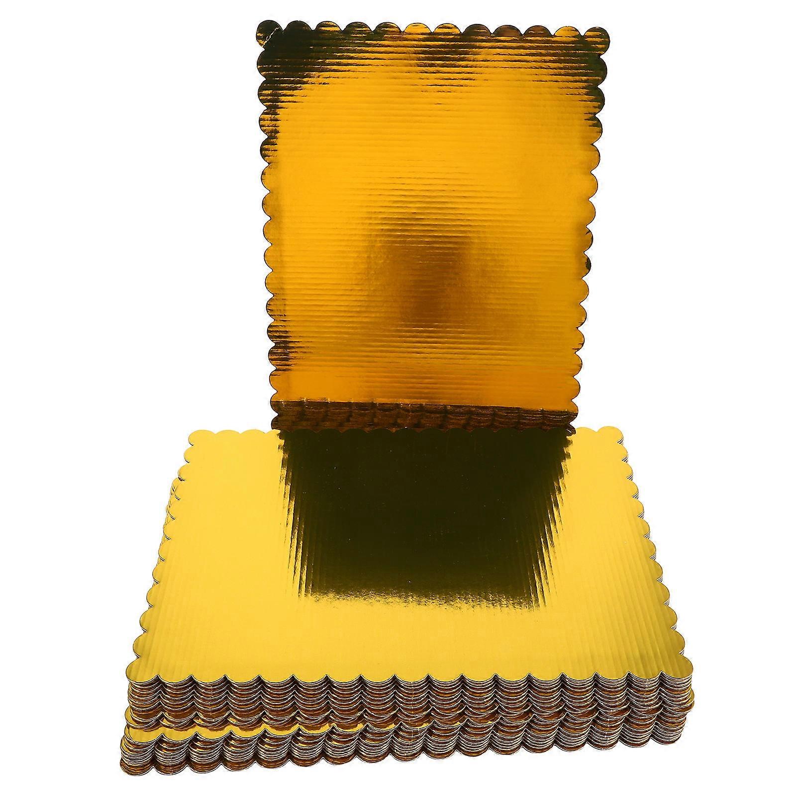 Golden Corrugated Cake Cardboard Base for Baking Use with 20Pcs Quantity