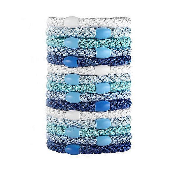 Navy blue hair bands - 15-pack