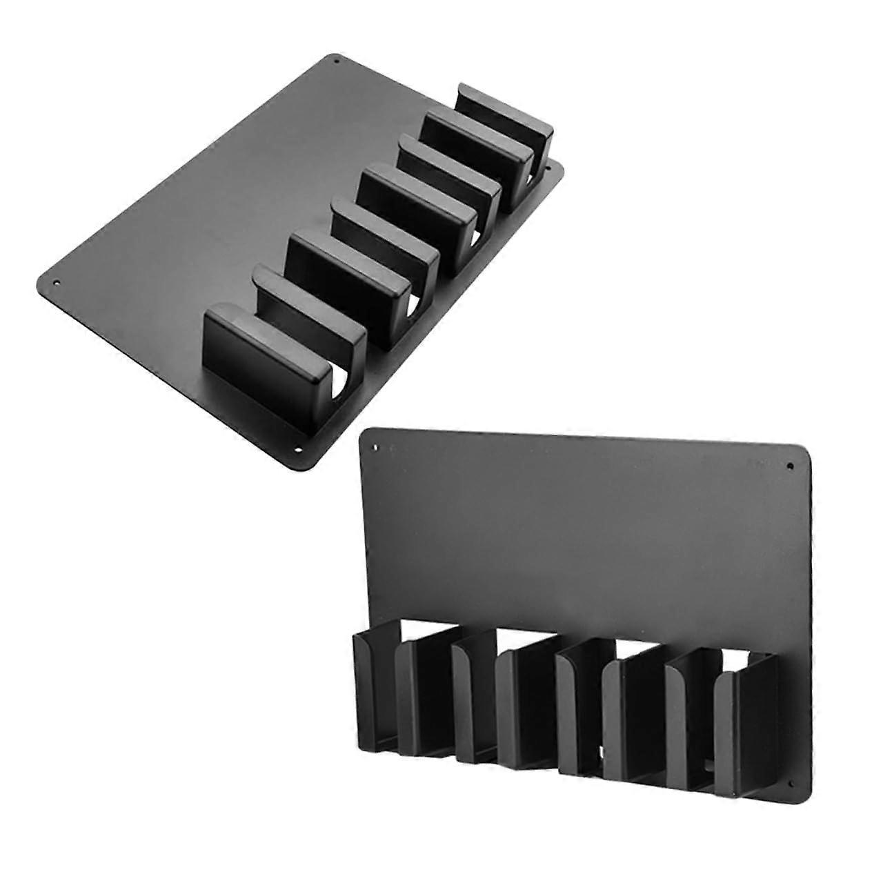 2pcs Wall Mounted Clipper Holder with Charging Stand SpaceSaving Organizer for Barber