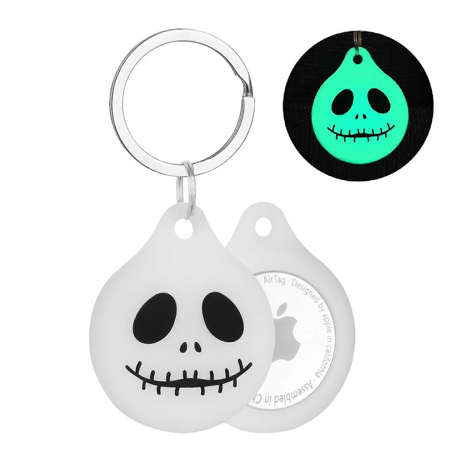 Glow in the Dark Silicone Keychain Case Holder for AirTag Pets Keys Wallet Luggage