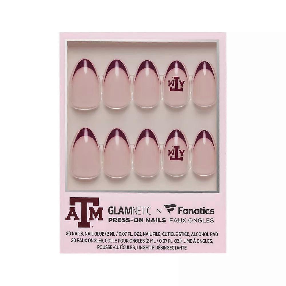 Glamnetic X Fanatics Pittsburgh Steelers Press-on Nails - Short Almond, Glossy Finish, 30ct