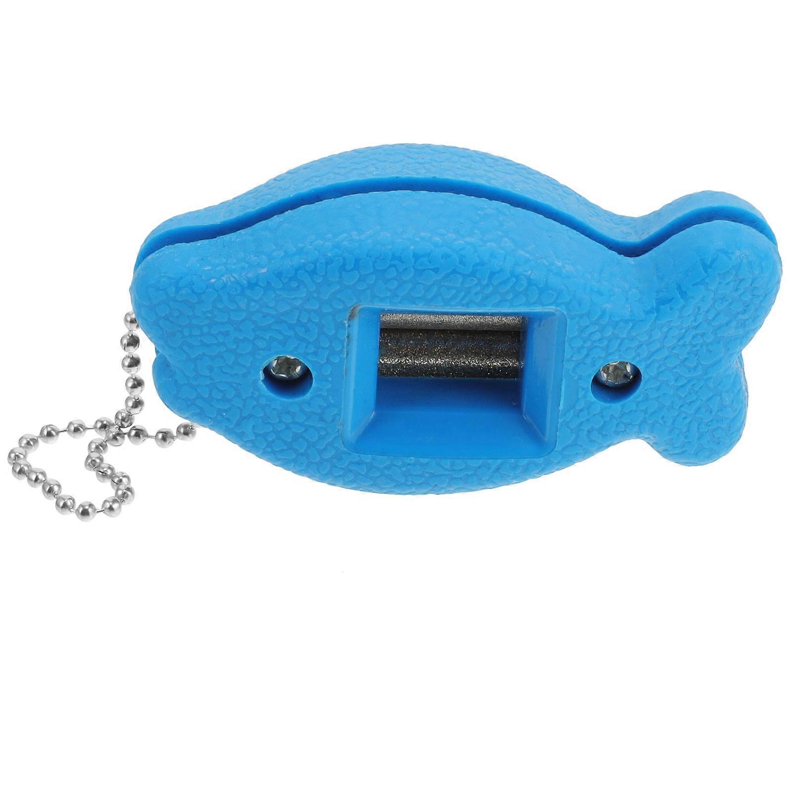 Ice Skate Sharpener Compact Skate Sharpener Skates Blue Abs Portable Sharpening 1Pack