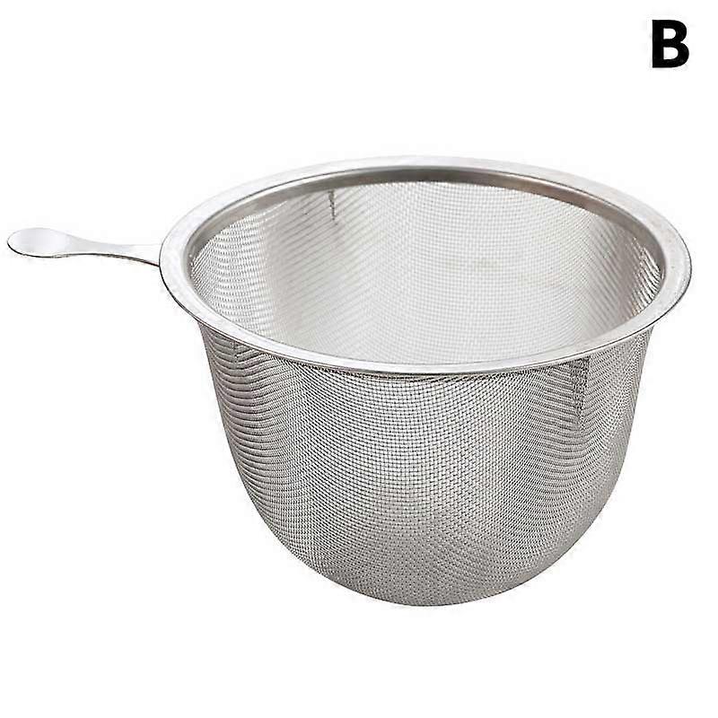 1Pc Fine Tea Strainer Filters Stainless Steel Mesh Tea Infuser Colander Reusable Teapot Infuser With Handle Tea Cup Filter