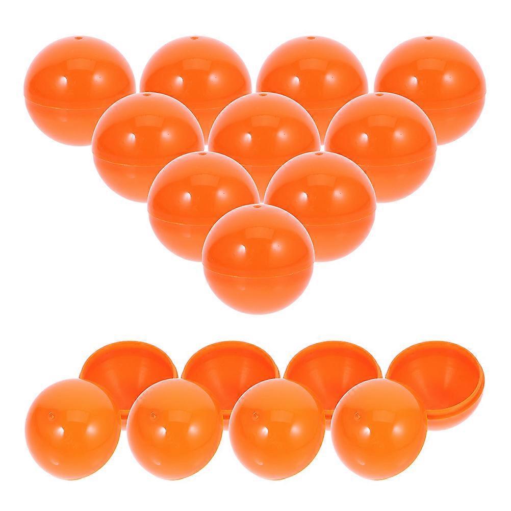 Orange Colored Raffle Balls Openable for Party Use 30Pcs PVC Balls