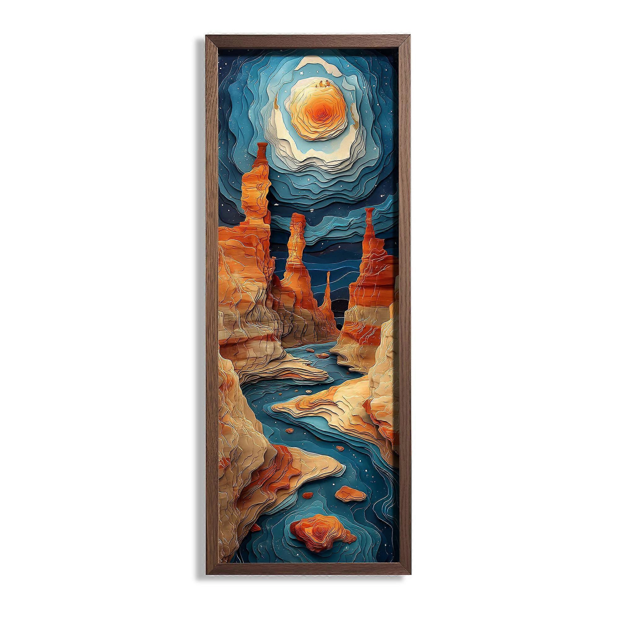 MDF-print "Nachtlandschap 2"