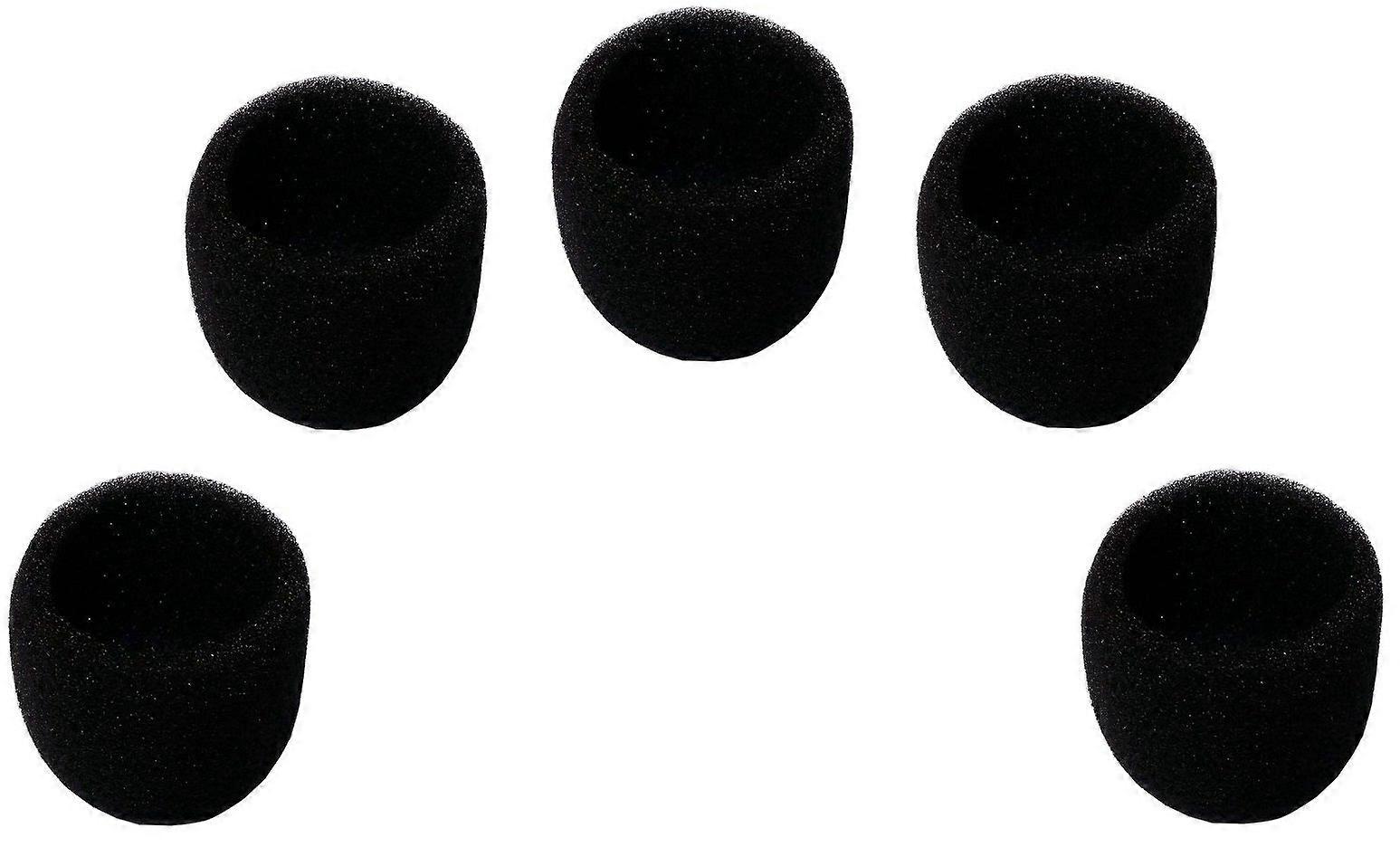 Microphone Windscreen Foam Mic Cover for Shure SM58 Beta58 PG58 Noise Reduction 5 Pack Black