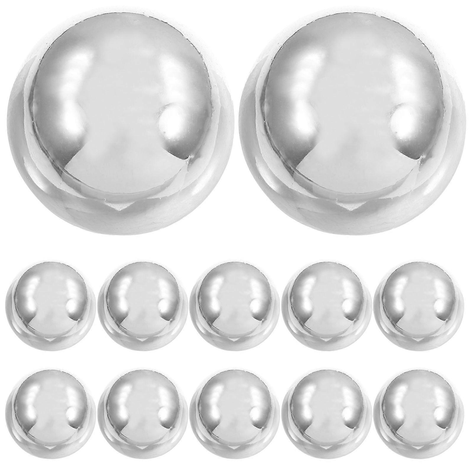 Clown Nose Cabinet Knobs for Cabinets and Drawers 12Pcs Silver Decorative Pulls