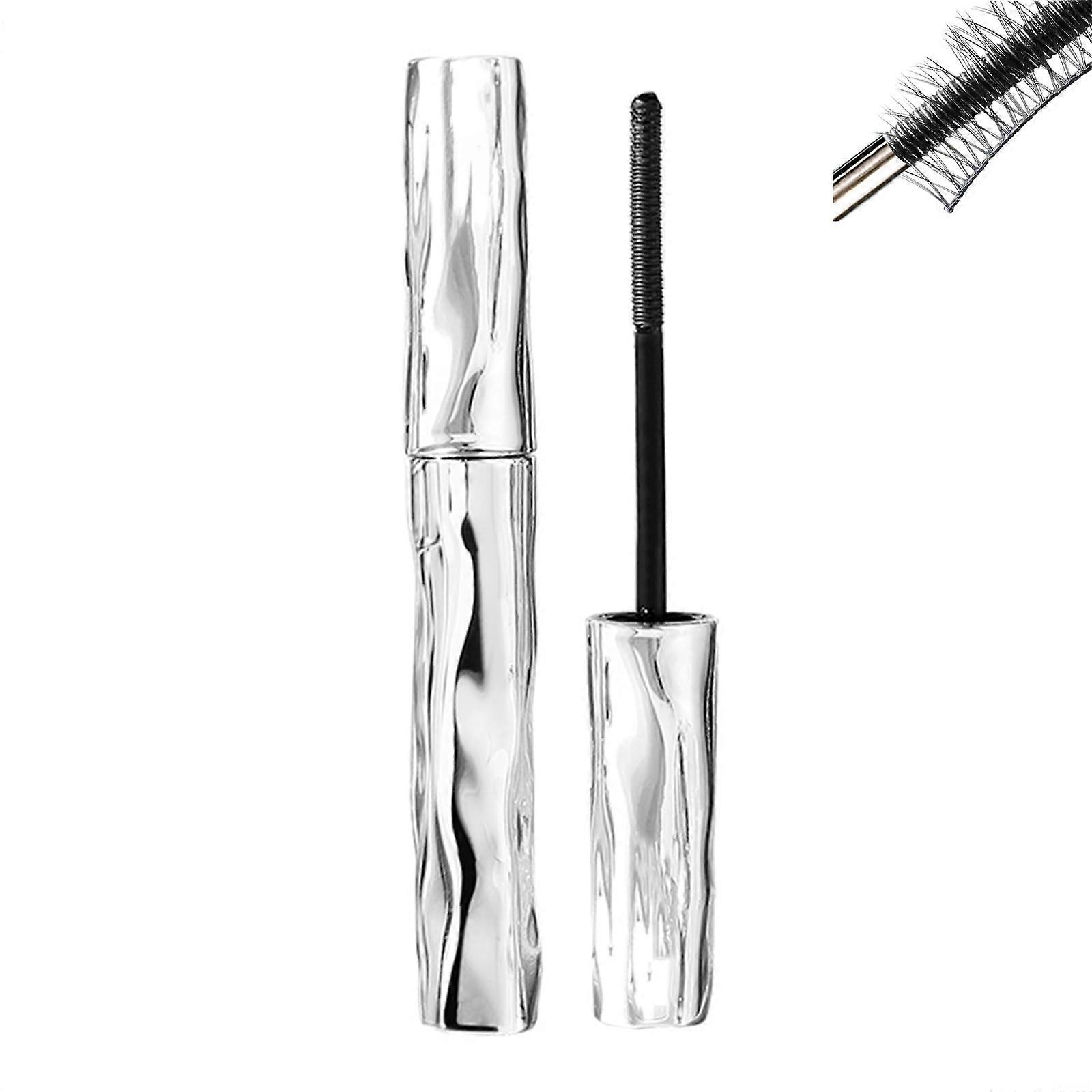 Waterproof Smudgeproof Mascara Black with Precision Clump Brush, LongLasting Lash Volume