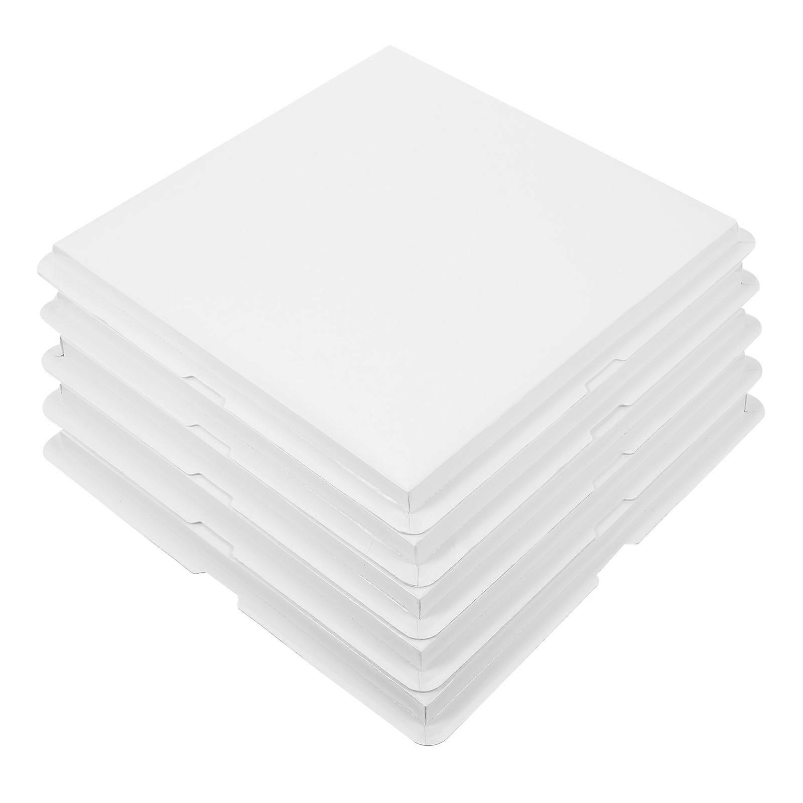 Egg Cake Base Boards Square for Cake Use 10Pcs White Paper Material Display