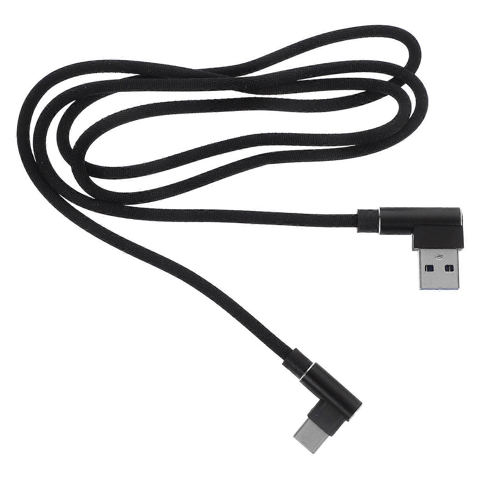 USB Type C Cable Fast Charging Cable for Data Sync 1m Black Braided