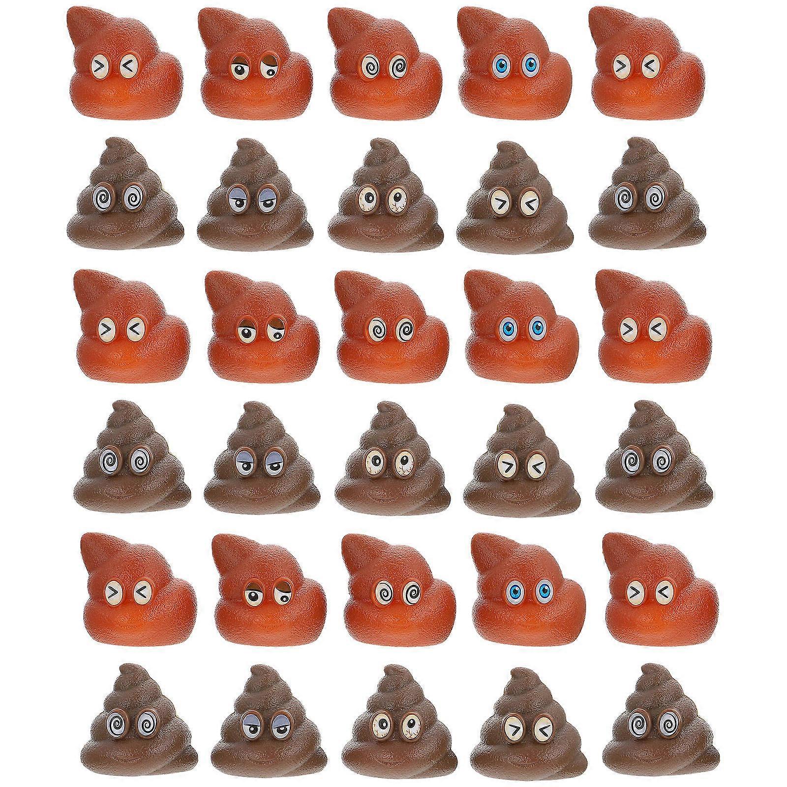 Evil Pranks Plastic Poops Sensory Training Toy Assorted Play 40Pcs
