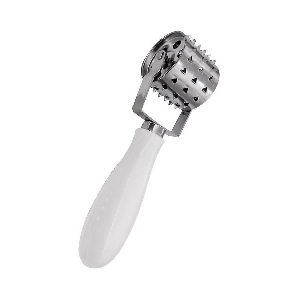 Meat Maker Stainless Steel Roll Tenderizer for Kitchen White
