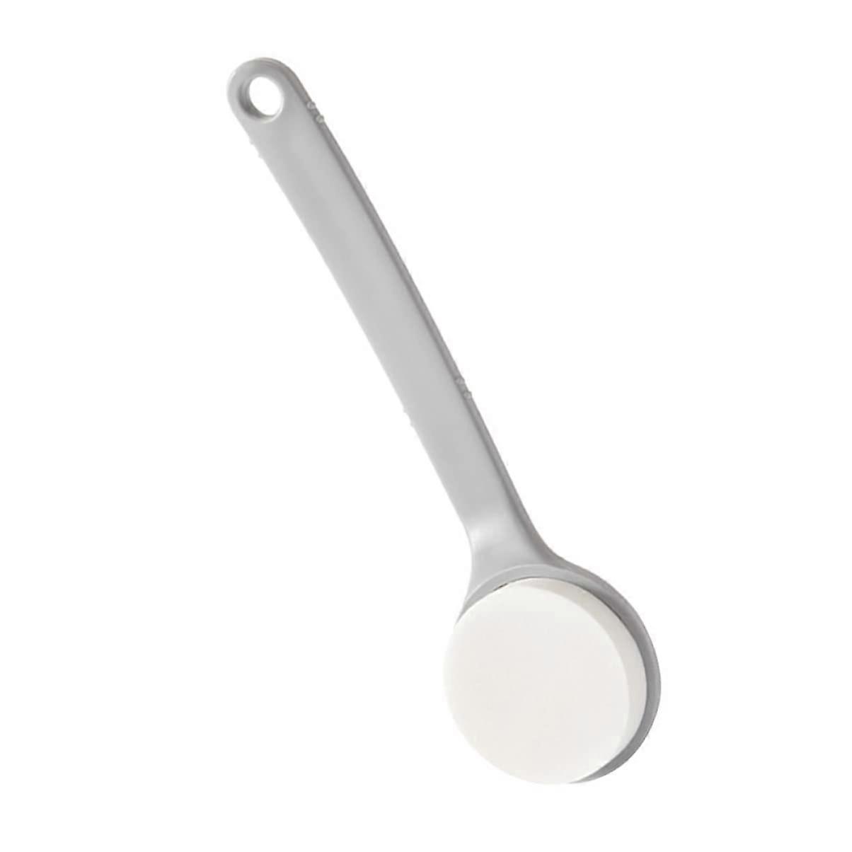 Exfoliating Shower Brush with Long Handle Back Scrubber PVA Sponge Body Brush Quick Dry Grey