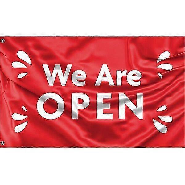 We Are Open Red Flag