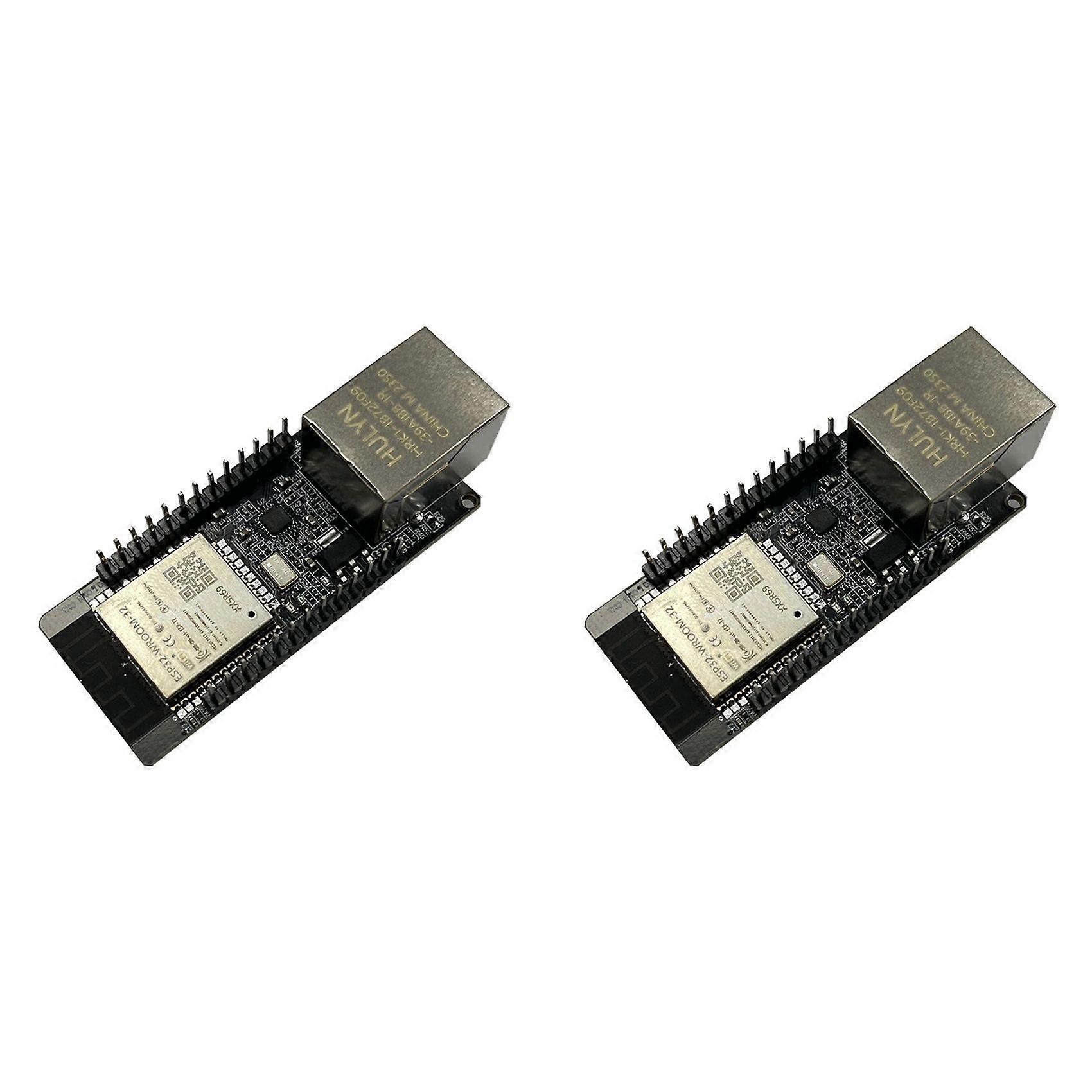 2X WT32-ETH01 ESP32 Wireless Module Serial Port Networking Bluetooth + WiFi Combo Gateway Module WT32 ETH01