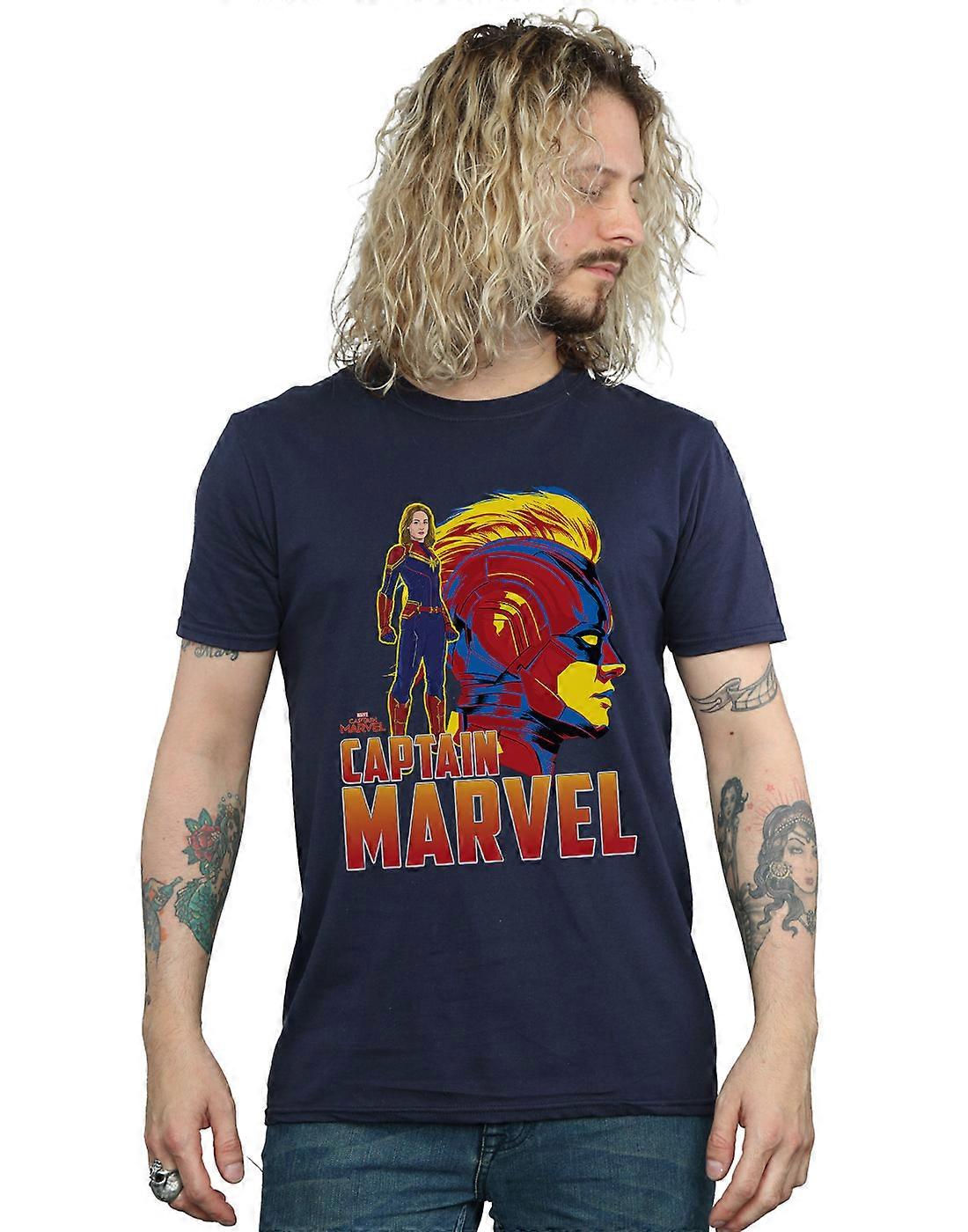 Beundre menn Captain Marvel karakter t-skjorte