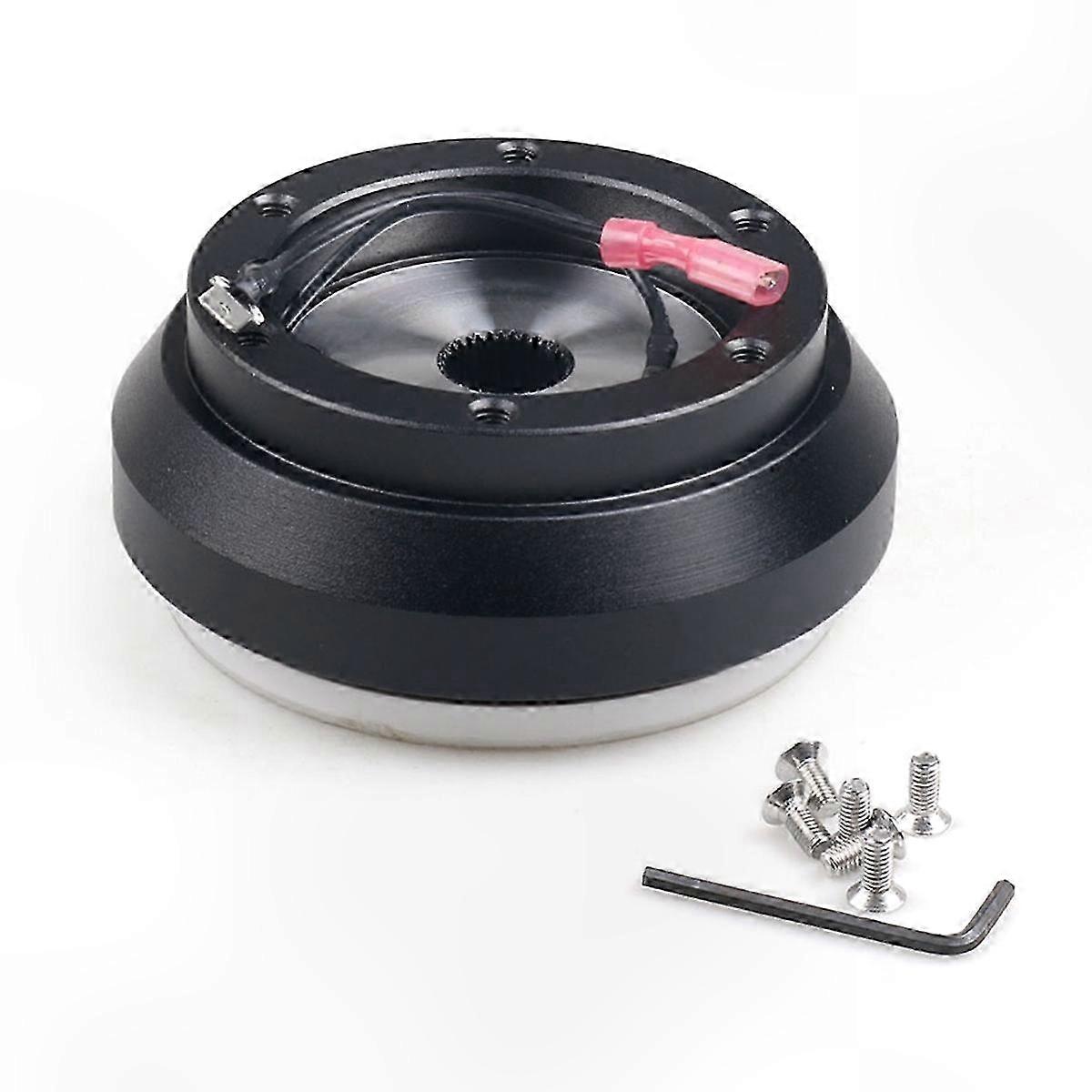 6-Hole Steering Wheel Adapter with 121H Connector Base for Compatible Vehicles