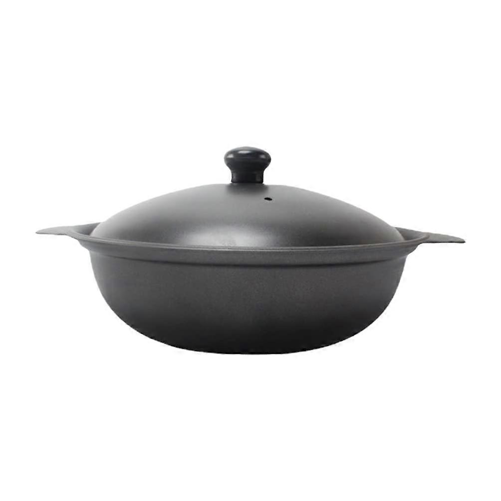 Cast Iron Casserole Dish with Lid for Even Heating, DropResistant, EasyClean Nonstick Pot