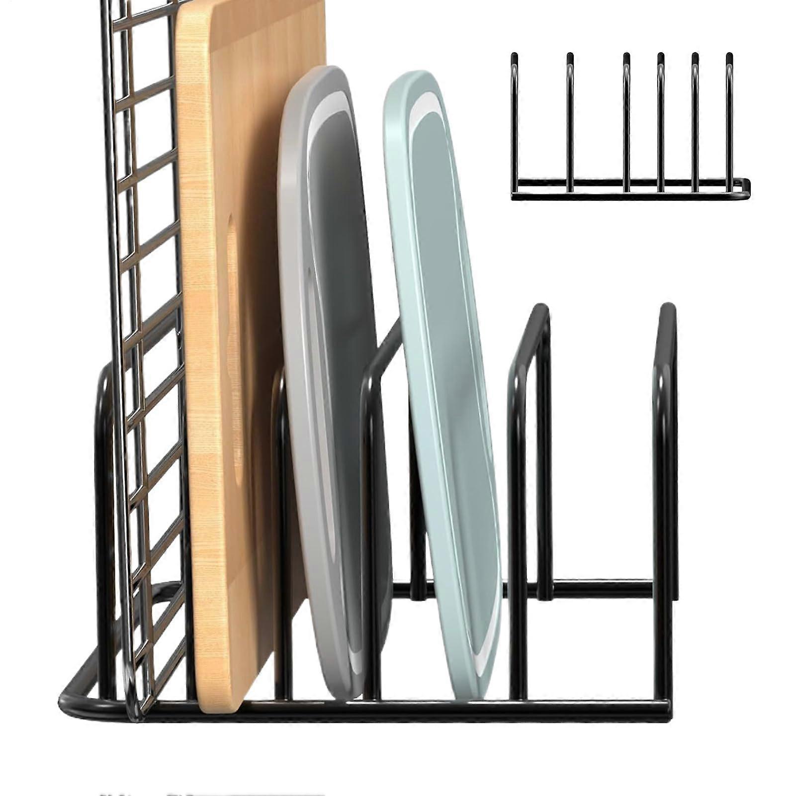 Stainless Steel Dish Drying Rack with Cutting Board Holder, SpaceSaving Kitchen Organizer