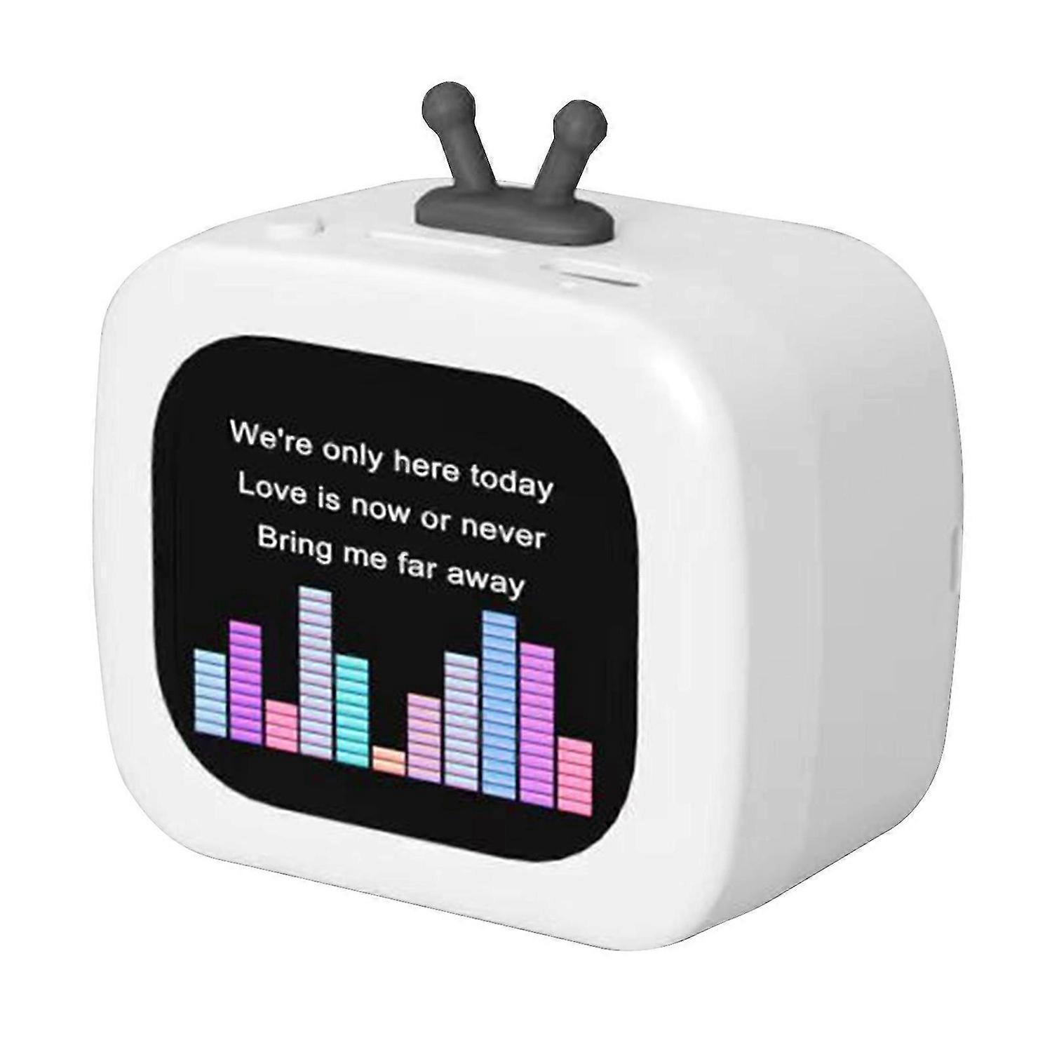 SU7 Portable Bluetooth Speaker HD Lyrics Display, Multifunctional Wireless Speaker, 2.01' Touchscreen