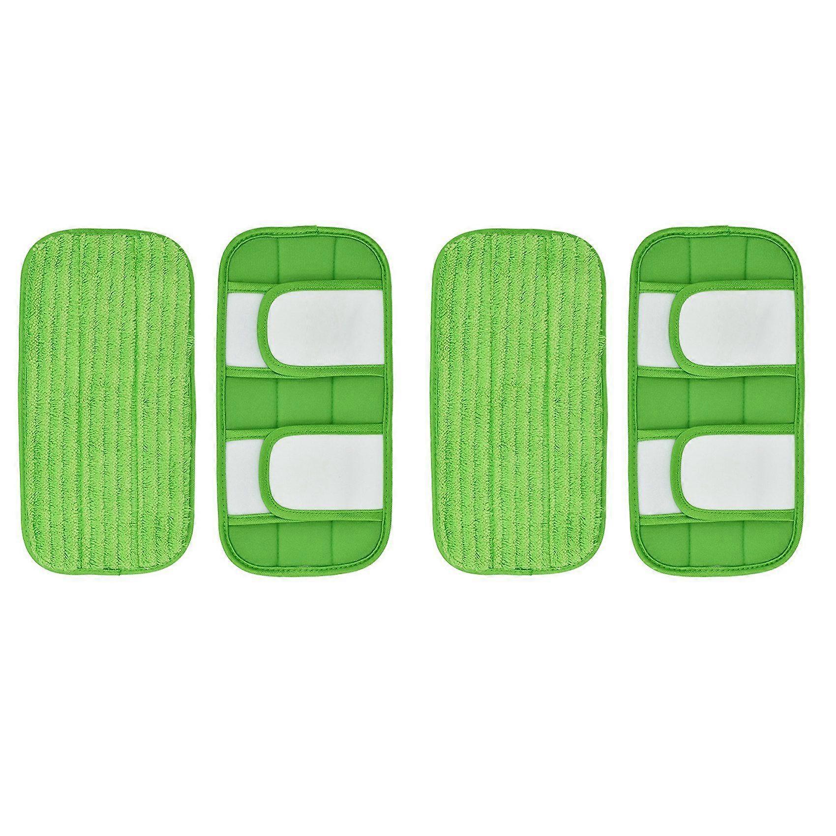 4PCS Wet/Dry Flat Mop Cloth Microfiber Floor Mop Replacement for Swiffer Sweeper Machine Washable Easy to Replace