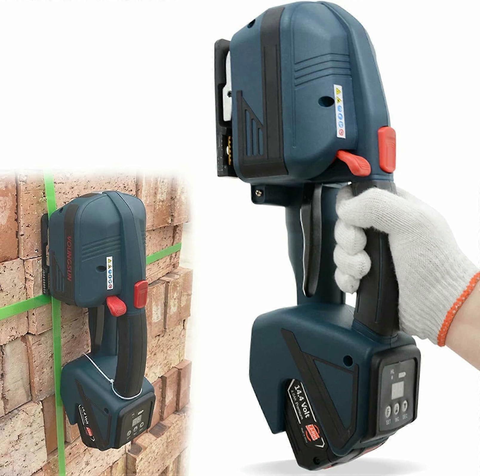 Electric Strapping Machine for 1316mm PP PET Straps, Battery Powered with Adjustable  Tension