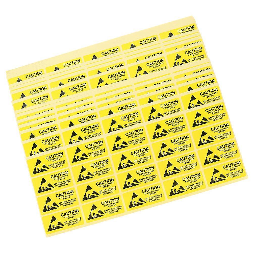 Static Warning Decals Paper Stickers for Caution 2000Pcs