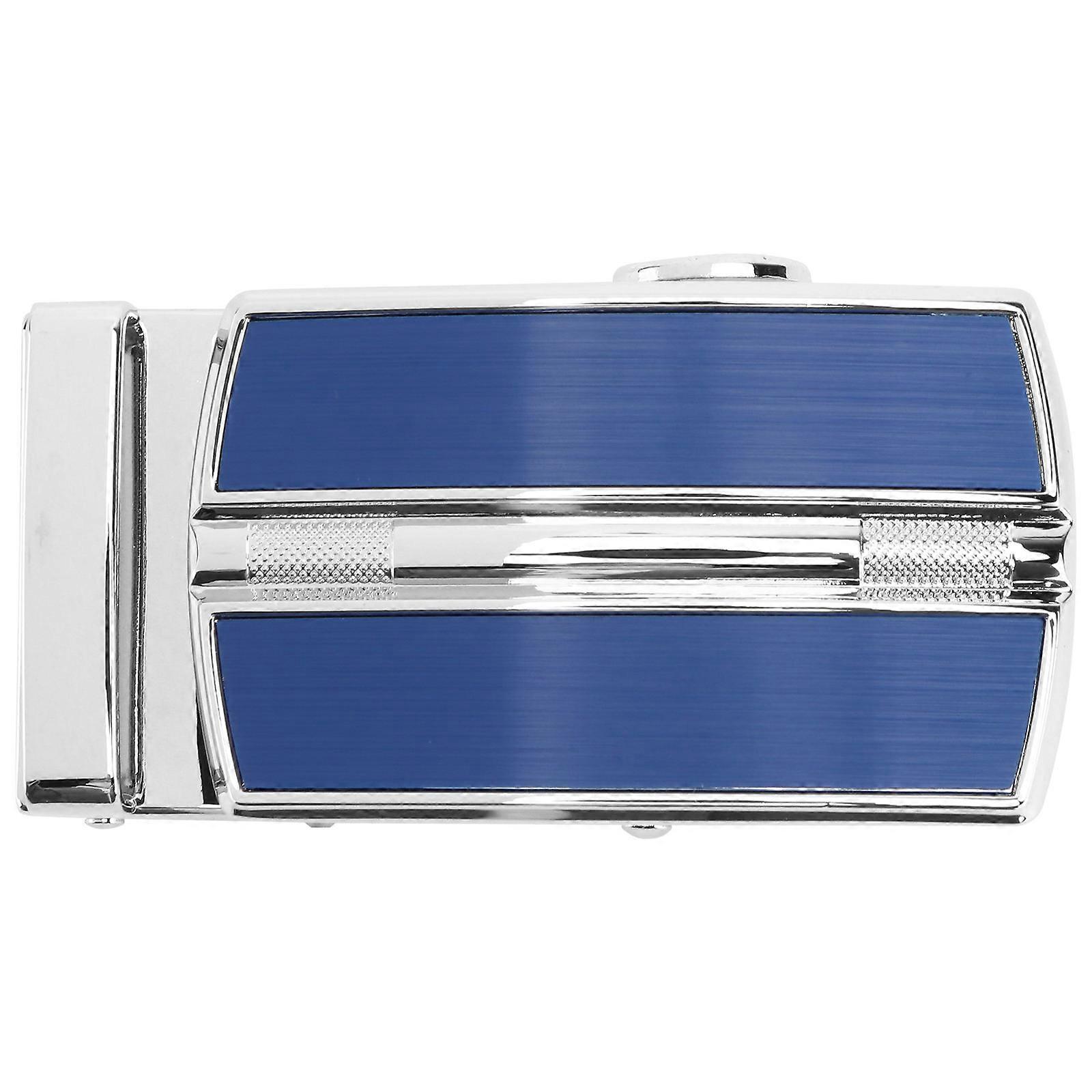 Belt Strap Buckle Rectangular Automatic Fastening Businessmen 8.5x4cm 1Pcs