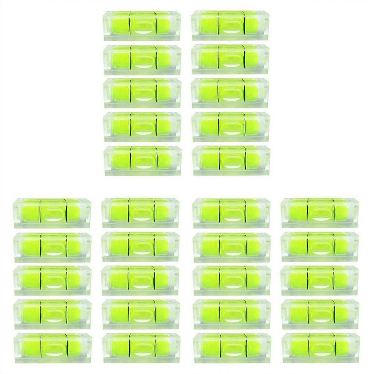 10Pcs Bubble Spirit Level 10X10X29mm Square Levels for Wall Frames