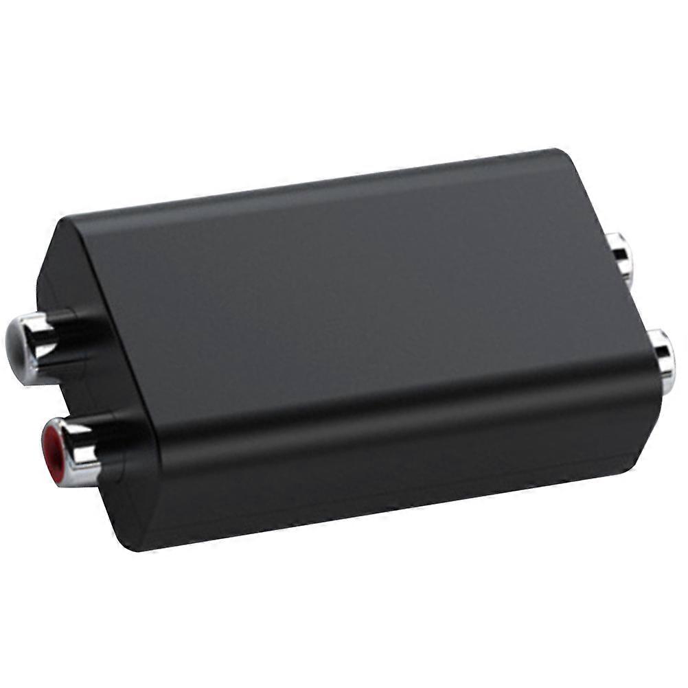 Ground Loop Noise Isolator Audio System Hum Black