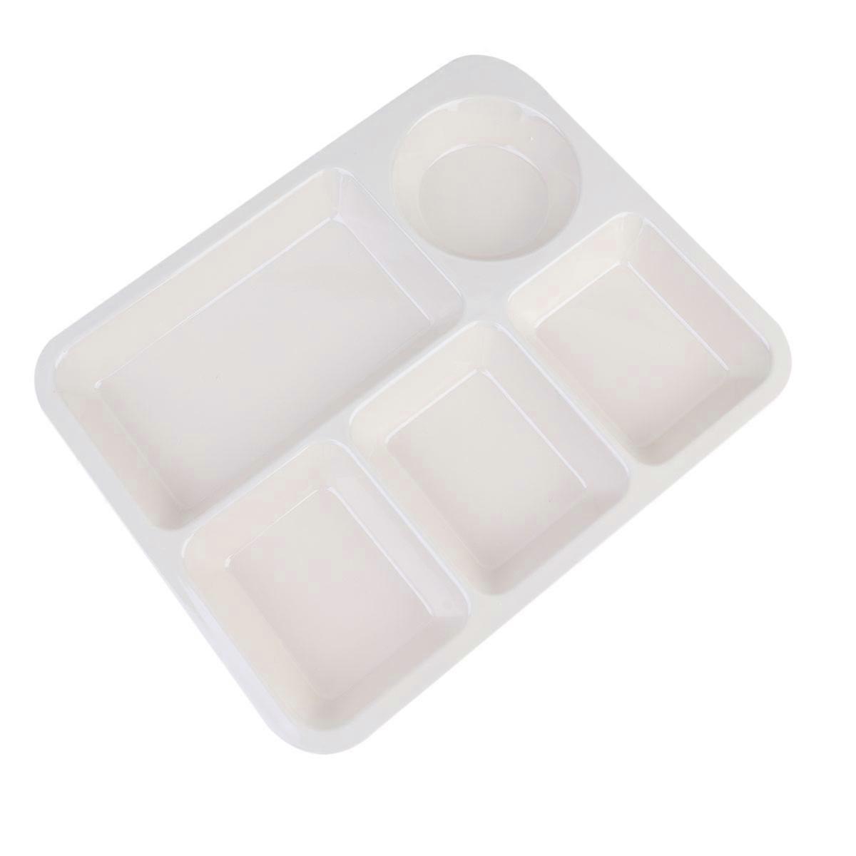 Anti-Fall Rice Tray Practical Tableware for Eating Divided Plate