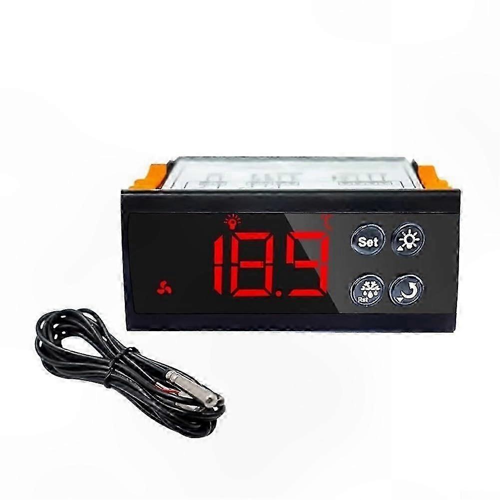 Smart Digital Thermostat for Cooling Systems with Auto Function and Energy Display