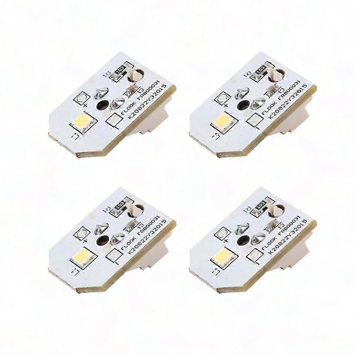 4-Pack LED Light Bulbs for Refrigerators, Compatible with Multiple Models