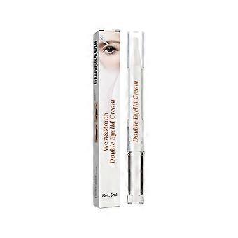 Crème coiffante double paupière, crème de beauté waterproof longue durée, crème invisible naturelle à séchage rapide pour les grands yeux