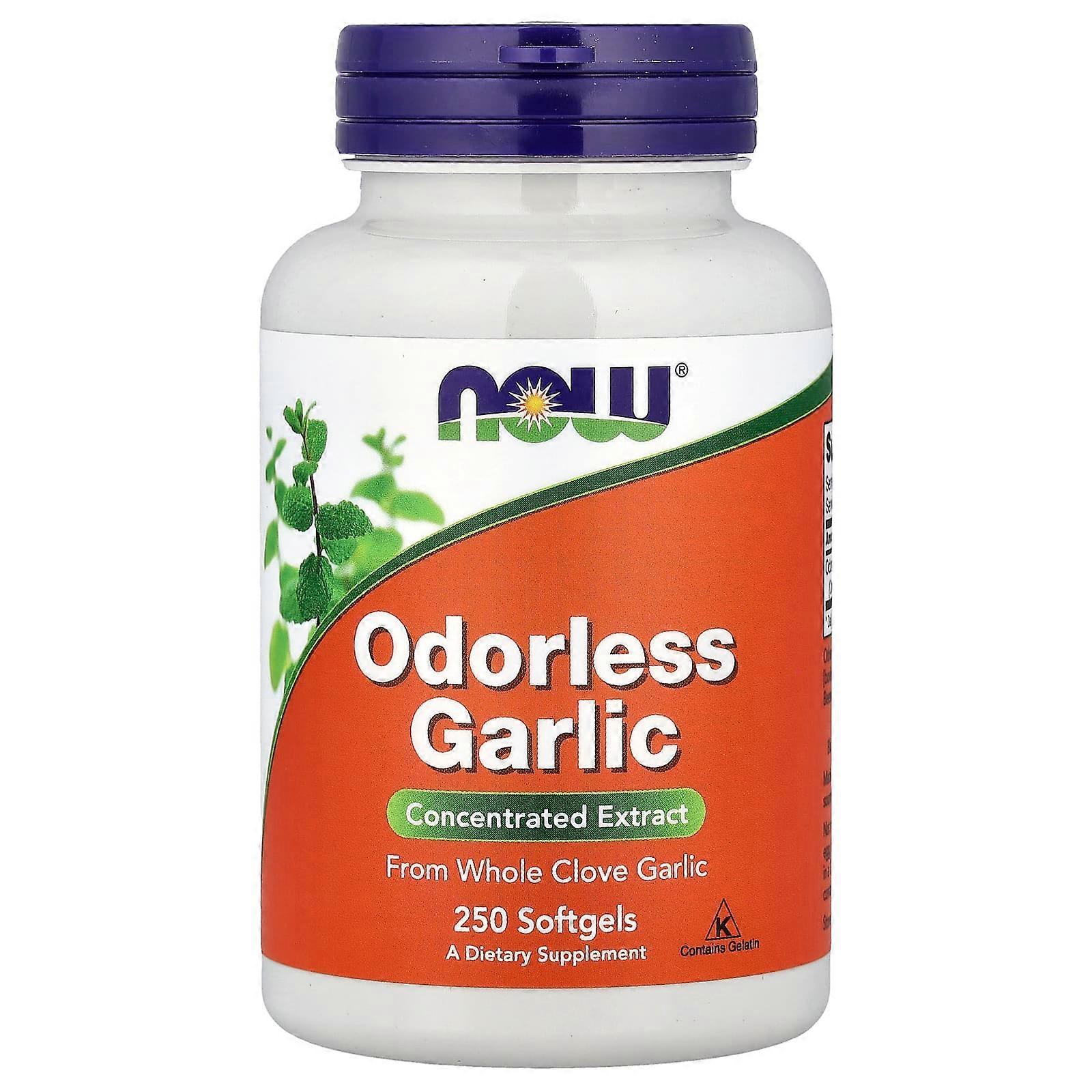 Now Foods, Odorless Garlic, Concentrated Extract, 250 Softgels