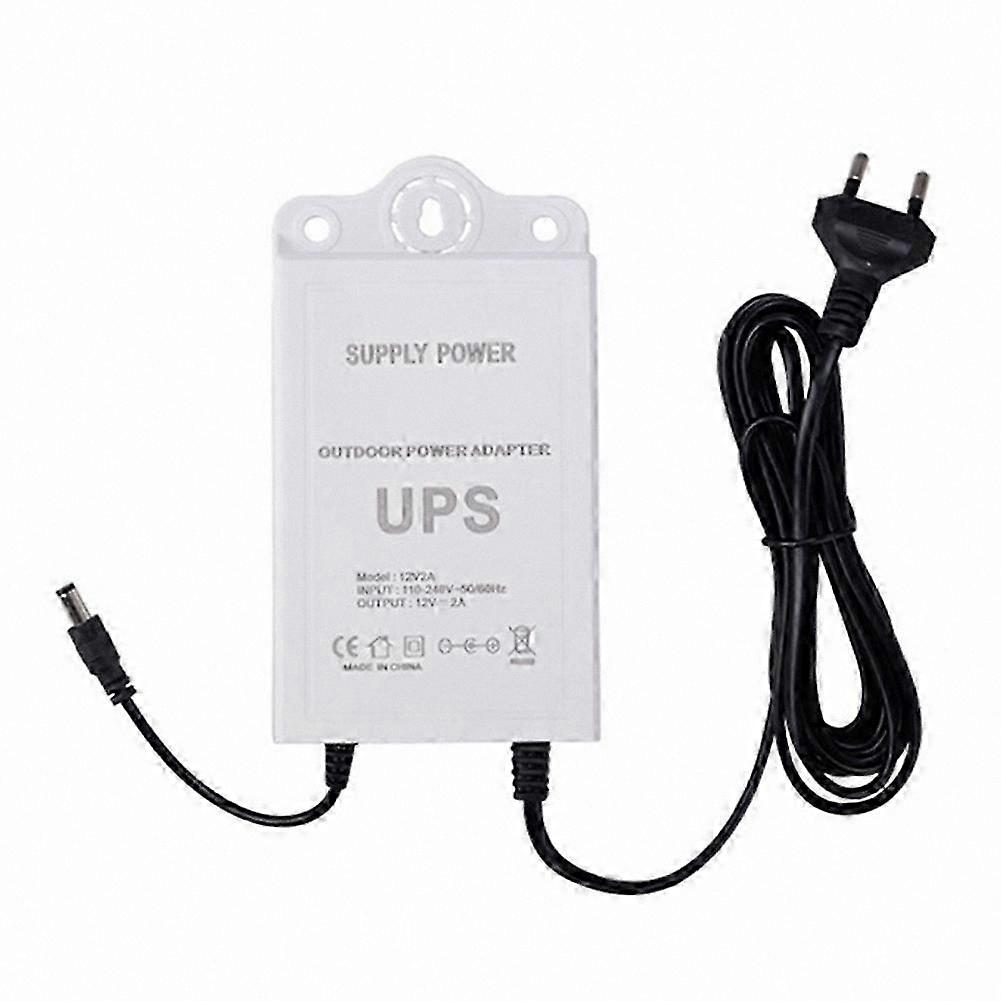 Mini UPS Battery Backup Protector for WiFi, Modem, Router, Security Camera with EU Plug, 12V-2A Uninterruptible Power Supply Solution