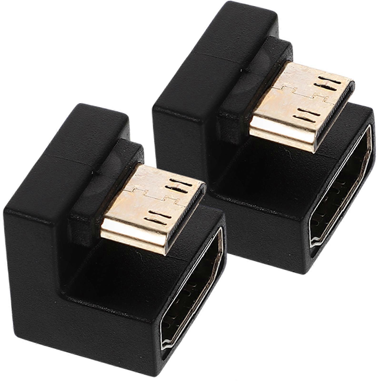 Right Angle Video Adapter Connector Extension for 10Pcs Set