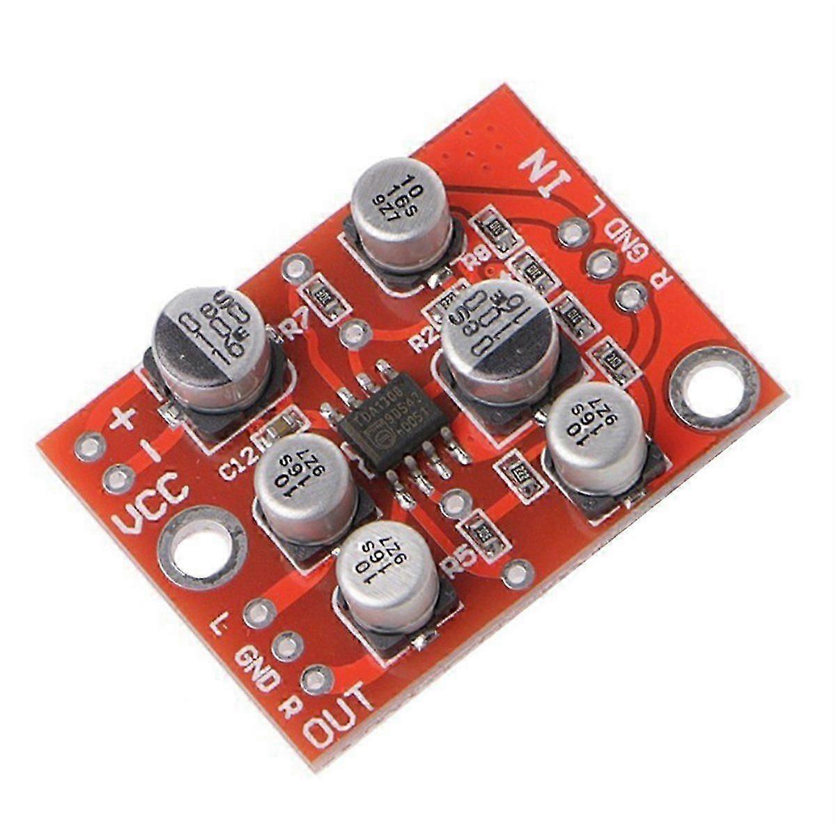 5PCS DC 5V-15V AD828 Stereo Preamp Preamplifier Module AMP Module Microphone Preamp Module