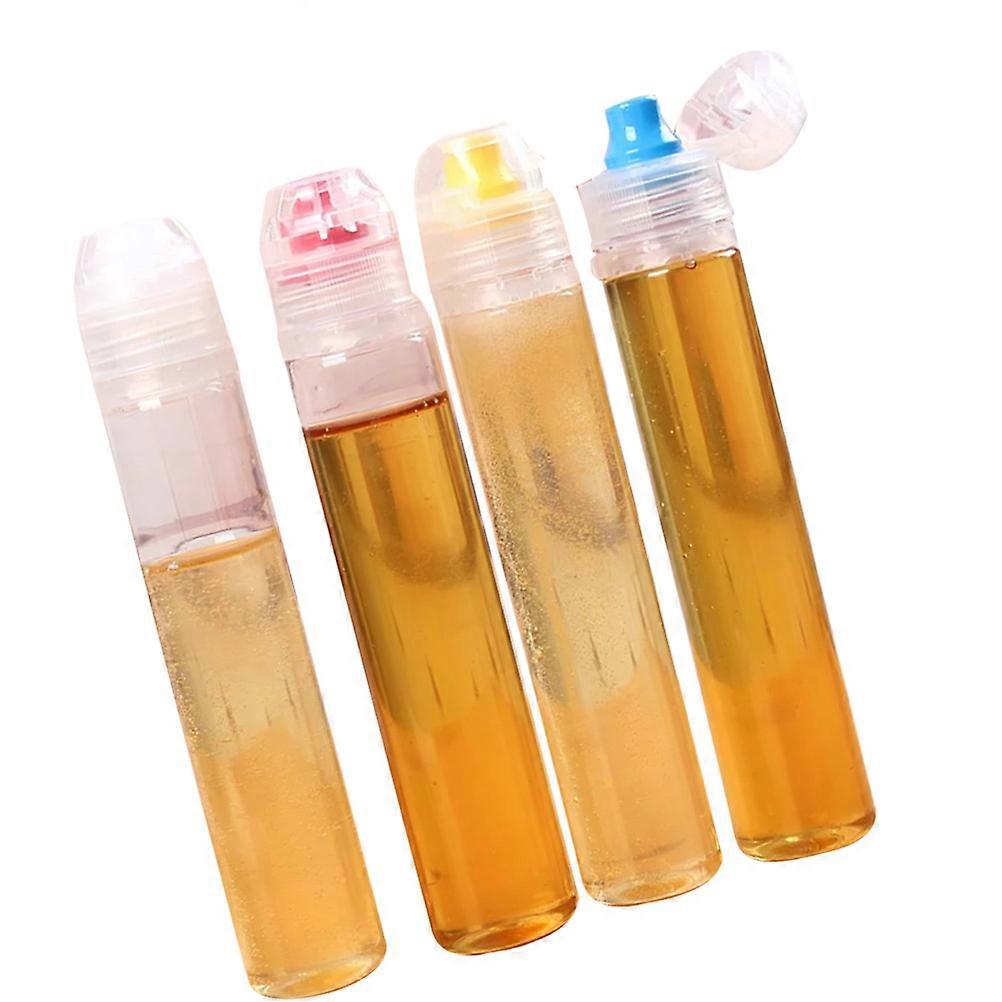 Portable Makeup Storage Jars 4Pcs Plastic Empty Containers with Lids