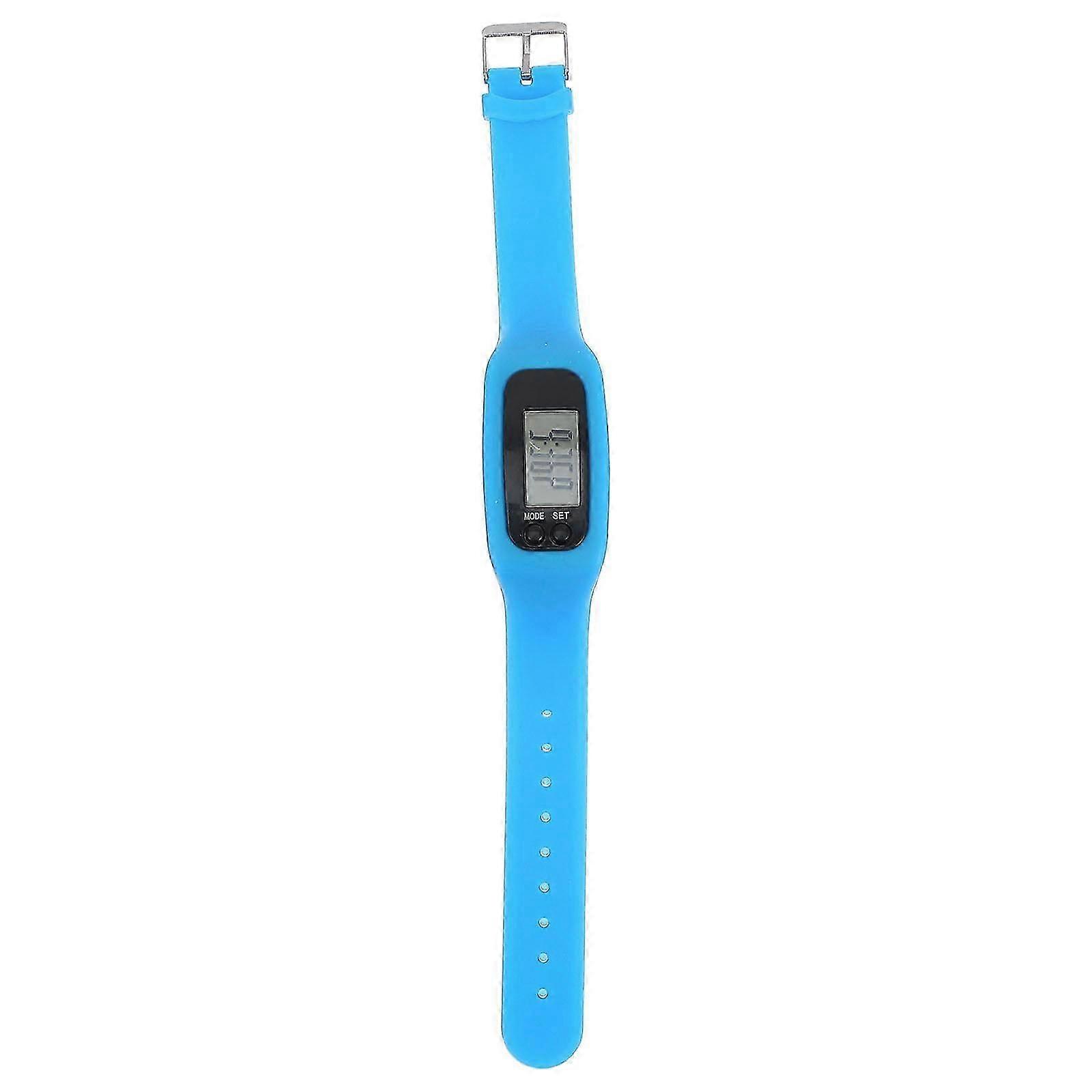 Blue Bracelet Pedometer Watch for Step Counting