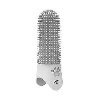 Finger Pet Toothbrush - Silicone Soft Bristles for Gentle Plaque Removal - for Dogs Cats & Puppies