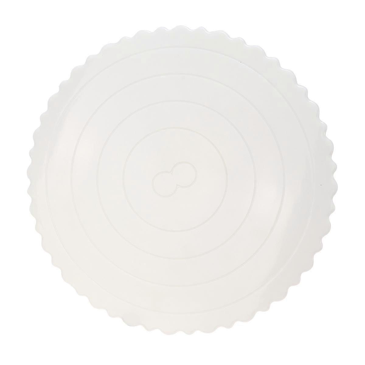 4Pcs White Plastic Reusable Cake Liner Mats for Cake Serving
