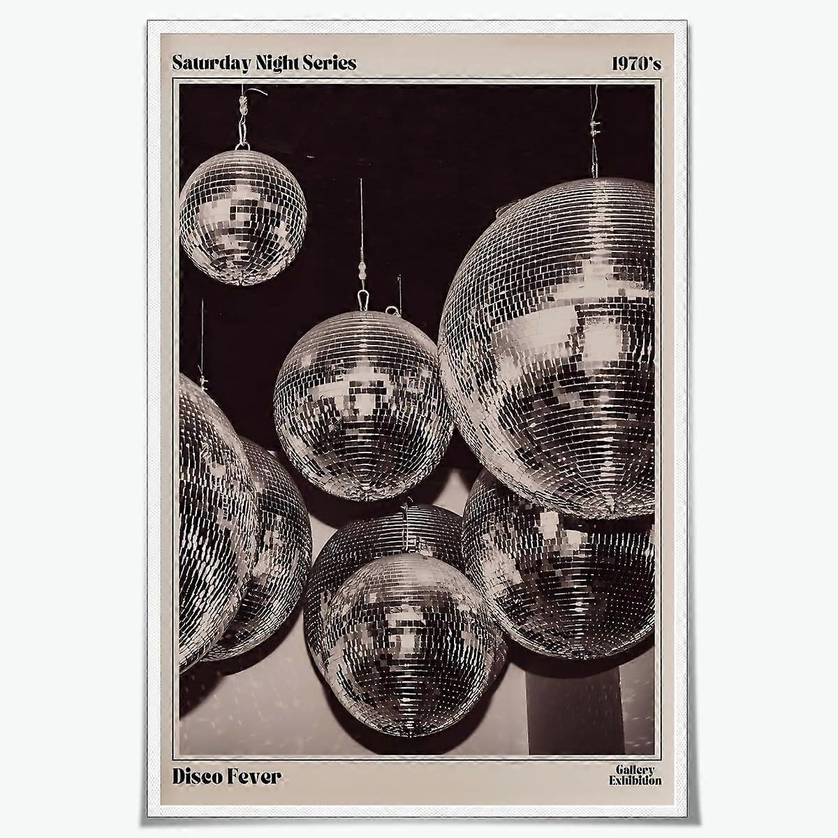 Retro 70-tals discokula träpussel