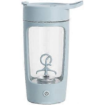 Elektrische eiwitshakerfles 650 ml - Tritan BPA-vrij, USB oplaadbaar, 7000 toeren per minuut, lekvrij, blauw