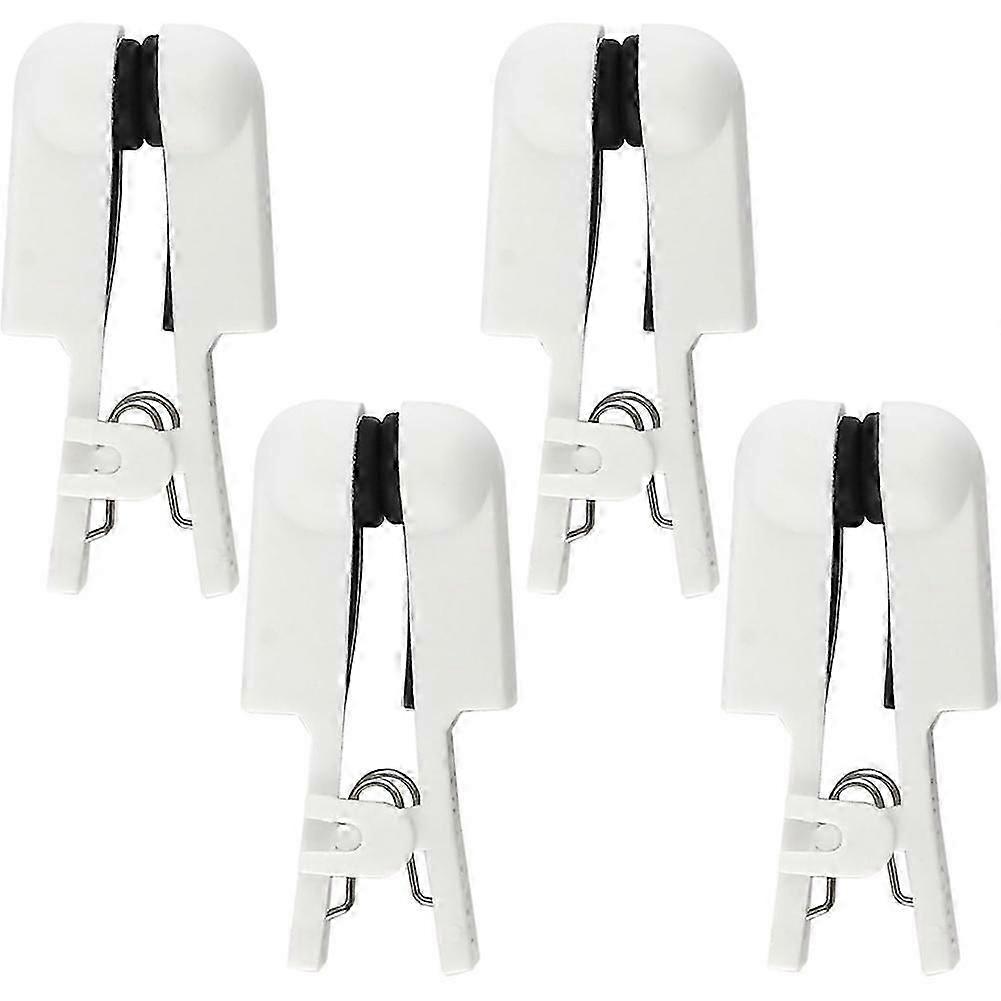 2 Pair Ear Clip Electrode Double-Sided Rubber Head Comfortable, Compatible for Tens Unit & CES Stimulation