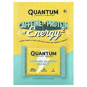 Quantum Energy Square, karamelli-manteli-merisuola, 8 energiapatukkaa, 48 g/kpl