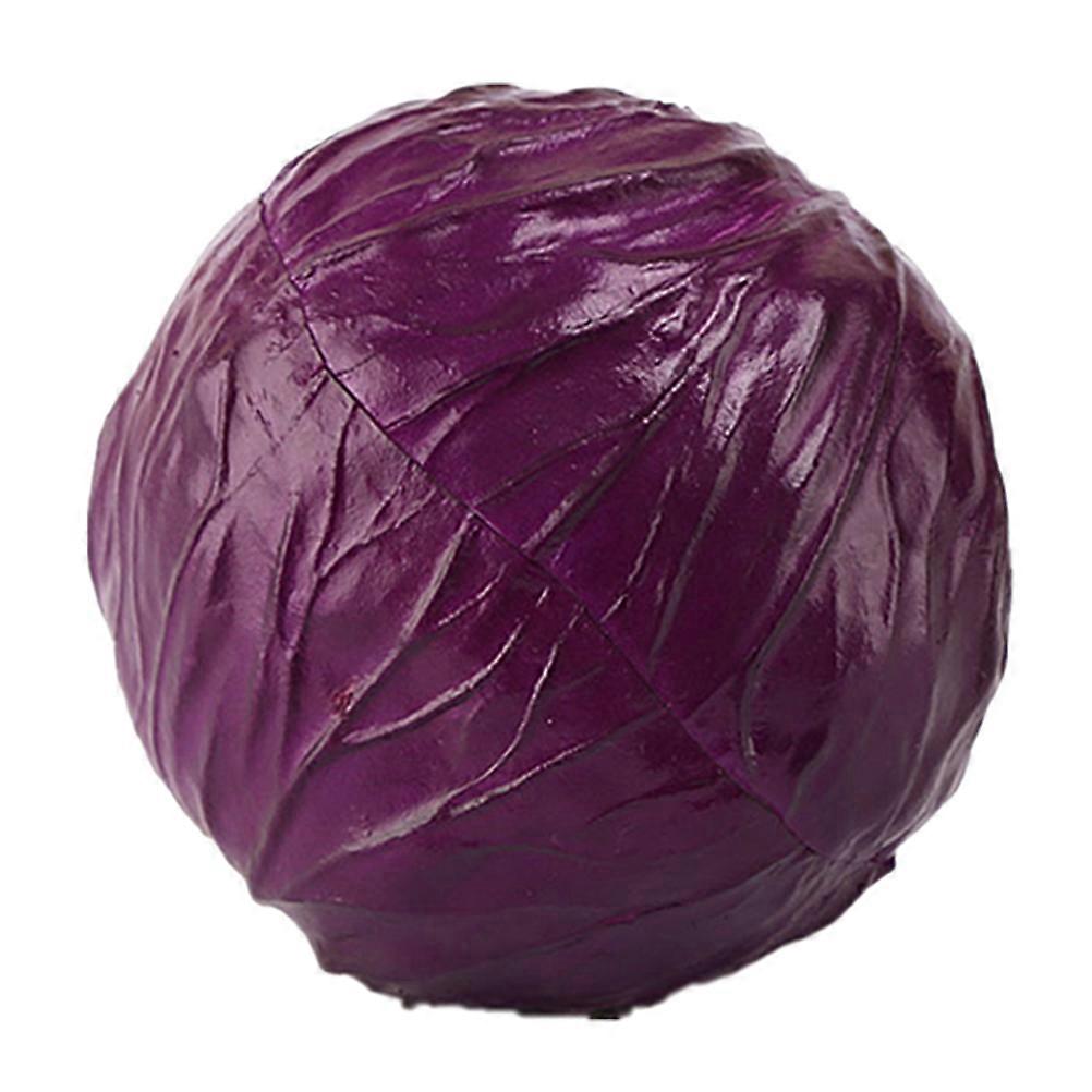 1pc Simulation Cabbage Model Plastic Cabbage Decor Artificial Cabbage Photography Prop
