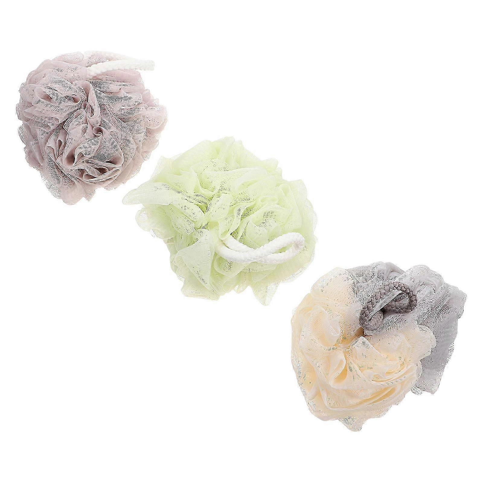 Exfoliating Bath Scrubber Supple Bathing Scrubber for Bath 3Pcs Set