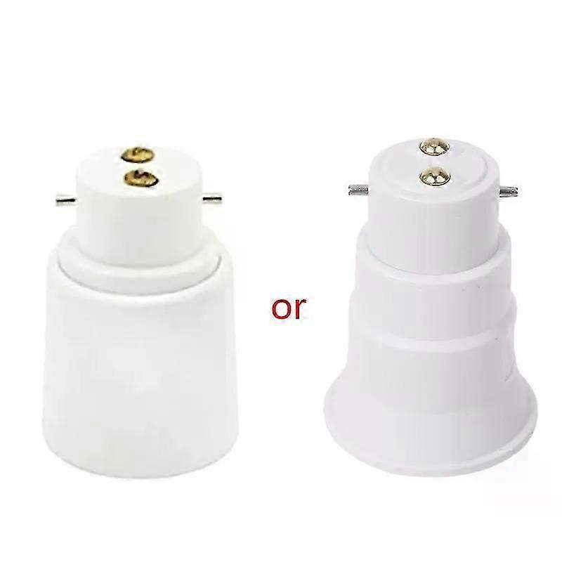 B22 To E27 Lamp Adaptor Connector Light Base Screw Light Bulb Socket Flame Retar